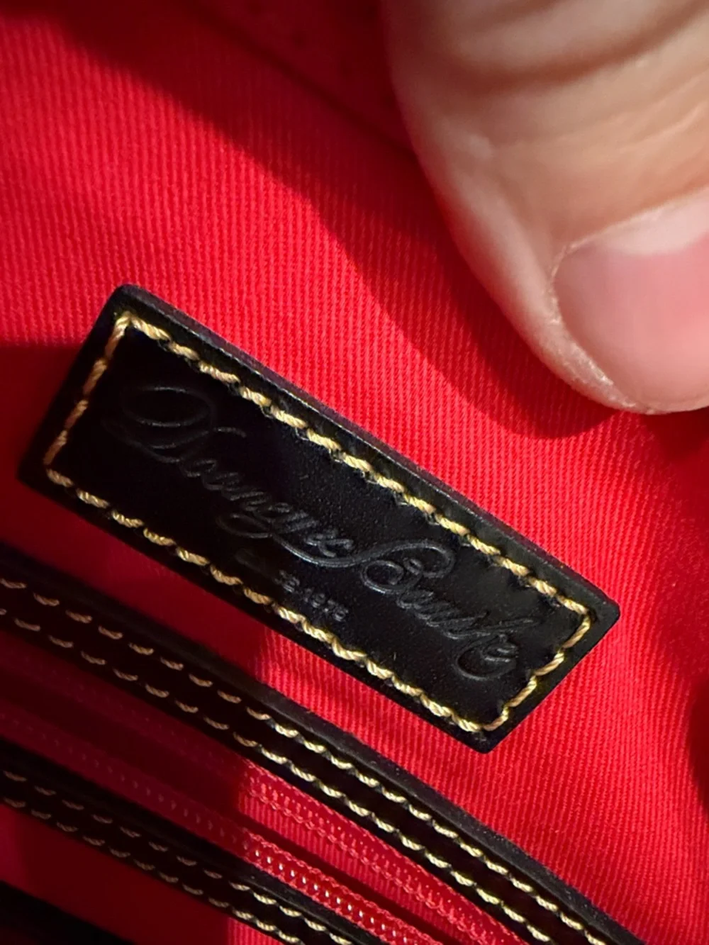 Dooney & Bourke Black Multicolor Logo Tote with Removable Strap. DB75 - Picture 5 of 7
